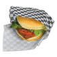 Bagcraft Grease-resistant Paper Wraps And Liners 12 X 12 Black Check 1,000/box 5 Boxes/carton - Food Service - Bagcraft