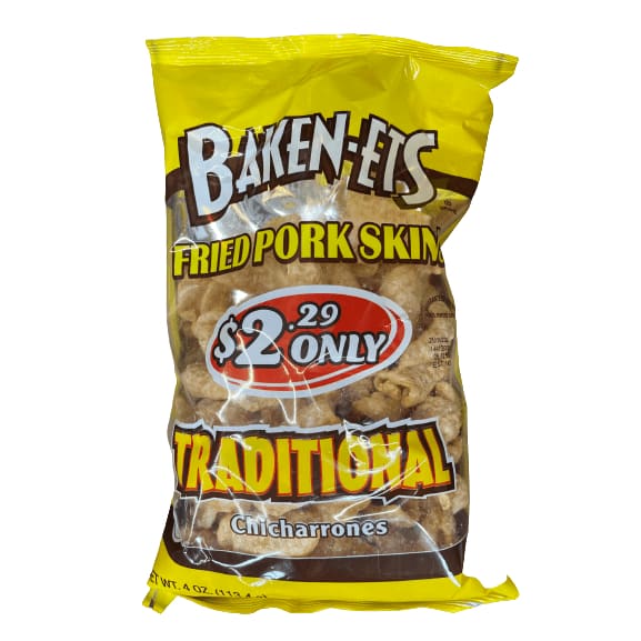 Baken Ets Fried Pork Skins Chicharrones Multiple Choice Flavors 4 Oz Case Of 5 Shelhealth 0164