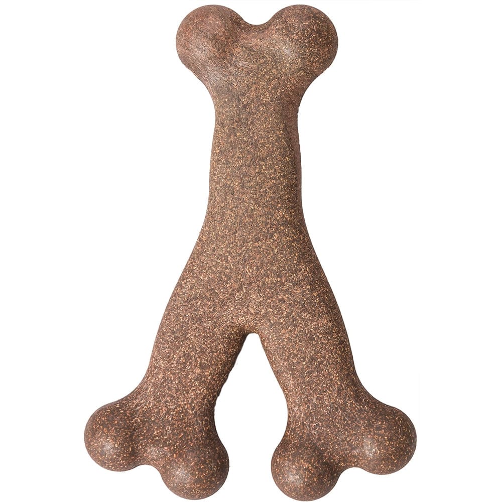 Bam-Bone Wish Bone Bacon Dog Toy 5.25 in - Pet Supplies - Bam-Bone