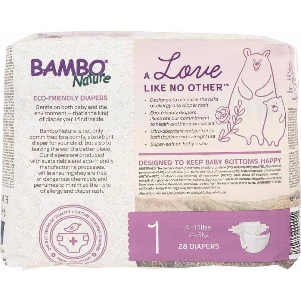 Bambo Nature Bambo Nature Diaper Baby Size 1, 28 pk