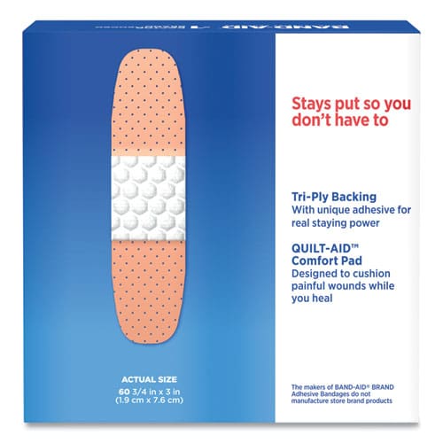 BAND-AID Plastic Adhesive Bandages 0.75 X 3 60/box - Janitorial & Sanitation - BAND-AID®