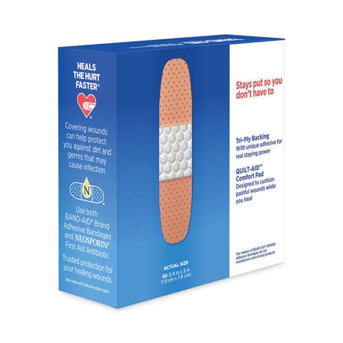 BAND-AID Plastic Adhesive Bandages 0.75 X 3 60/box - Janitorial & Sanitation - BAND-AID®