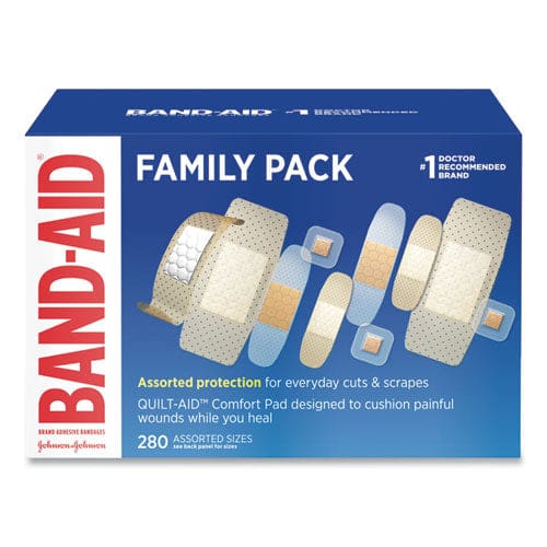 BAND-AID Sheer/wet Adhesive Bandages Assorted Sizes 280/box - Janitorial & Sanitation - BAND-AID®