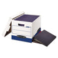 Bankers Box Binderbox Storage Boxes Letter Files 13.13 X 20.13 X 12.38 White/blue 12/carton - School Supplies - Bankers Box®