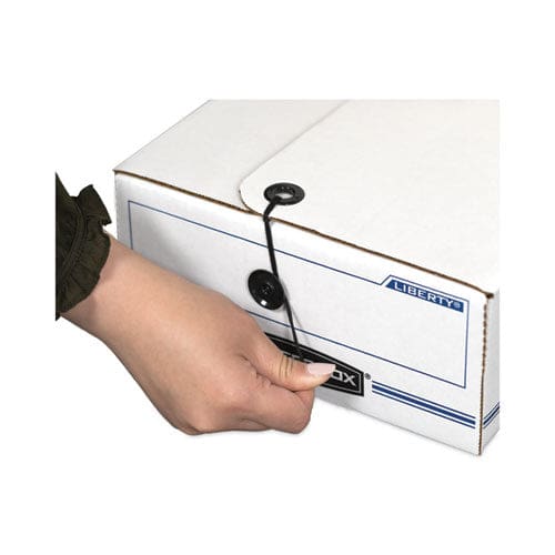 Bankers Box Liberty Check And Form Boxes 11 X 24 X 5 White/blue 12/carton - Office - Bankers Box®