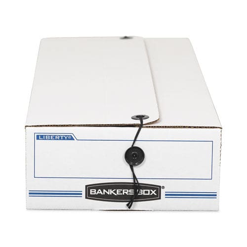 Bankers Box Liberty Check And Form Boxes 11 X 24 X 5 White/blue 12/carton - Office - Bankers Box®