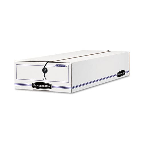 Bankers Box Liberty Check And Form Boxes 11 X 24 X 5 White/blue 12/carton - Office - Bankers Box®