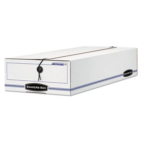 Bankers Box Liberty Check And Form Boxes 6.25 X 24 X 4.5 White/blue 12/carton - Office - Bankers Box®