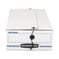 Bankers Box Liberty Check And Form Boxes 9.25 X 15 X 4.25 White/blue 12/carton - Office - Bankers Box®