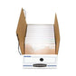 Bankers Box Liberty Check And Form Boxes 9.25 X 23.75 X 4.25 White/blue 12/carton - Office - Bankers Box®