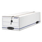 Bankers Box Liberty Check And Form Boxes 9.5 X 23.75 X 4.5 White/blue 12/carton - Office - Bankers Box®