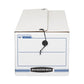 Bankers Box Liberty Check And Form Boxes 9.75 X 23.75 X 6.25 White/blue 12/carton - Office - Bankers Box®