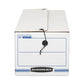 Bankers Box Liberty Check And Form Boxes 9 X 24.25 X 7.5 White/blue 12/carton - Office - Bankers Box®