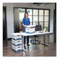 Bankers Box Presto Heavy-duty Storage Boxes Legal Files 16 X 10.38 White/blue 12/carton - School Supplies - Bankers Box®