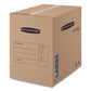 Bankers Box Smoothmove Basic Moving Boxes Regular Slotted Container (rsc) Large 18 X 18 X 24 Brown/blue 15/carton - Office - Bankers Box®