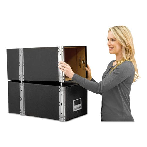 Bankers Box Staxonsteel Maximum Space-saving Storage Drawers Legal Files 17 X 25.5 X 11.13 Black 6/carton - School Supplies - Bankers Box®