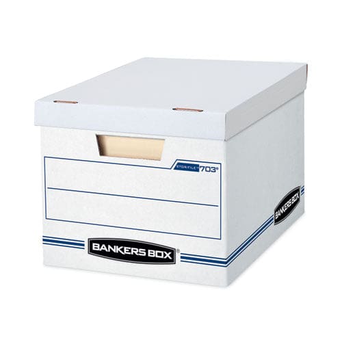 Bankers Box Stor/file Storage Box Letter/legal Files 12.5 X 16.25 X 10.5 White 6/pack - School Supplies - Bankers Box®