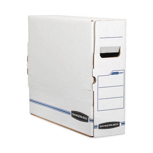 Bankers Box X-ray Storage Boxes 5 X 18.75 X 14.88 White/blue 6/carton - Office - Bankers Box®