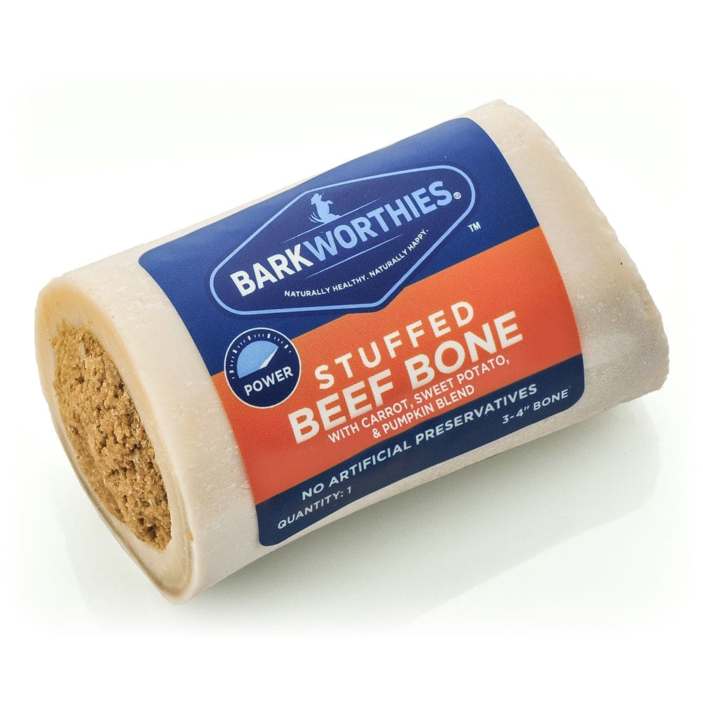 Barkworthies Shin Bone Pumpkin 3-4 Inch - Pet Supplies - Barkworthies