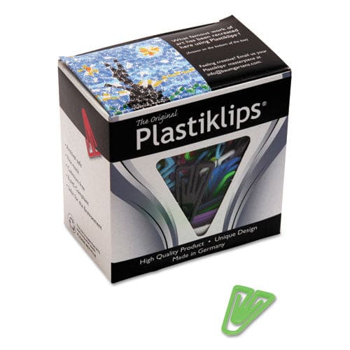 Baumgartens Plastiklips Paper Clips Medium Smooth Assorted Colors 500/box - Office - Baumgartens®