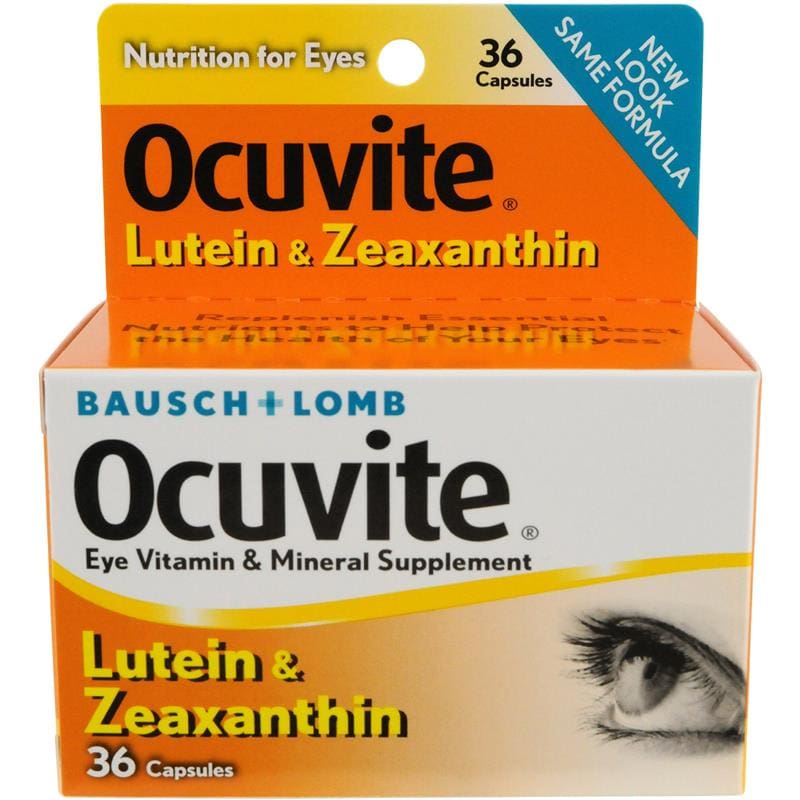 Bausch and Lomb Ocuvite With Lutein Antio Cap 6Mg Box of T36 - Over the Counter >> Vitamins and Minerals - Bausch and Lomb