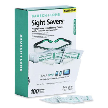 Bausch & Lomb Sight Savers Pre-moistened Anti-fog Tissues With Silicone 8 X 5 100/box - Technology - Bausch & Lomb