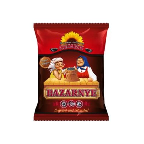 BAZARNYJE Black Roasted Sunflower Seeds 3.53 oz. (100 g.) - BAZARNYJE