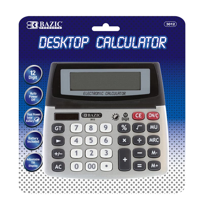 Bazic Desktop Calculator (Pack of 3) - Calculators - Bazic Products