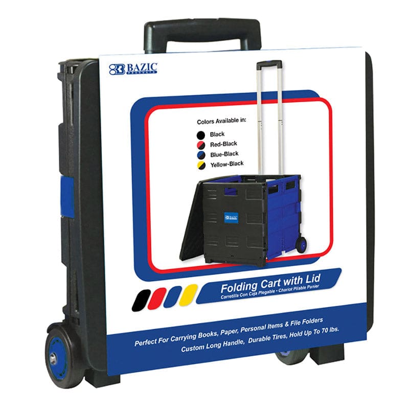 Bazic Rolling Cart Blue - Storage - Bazic Products