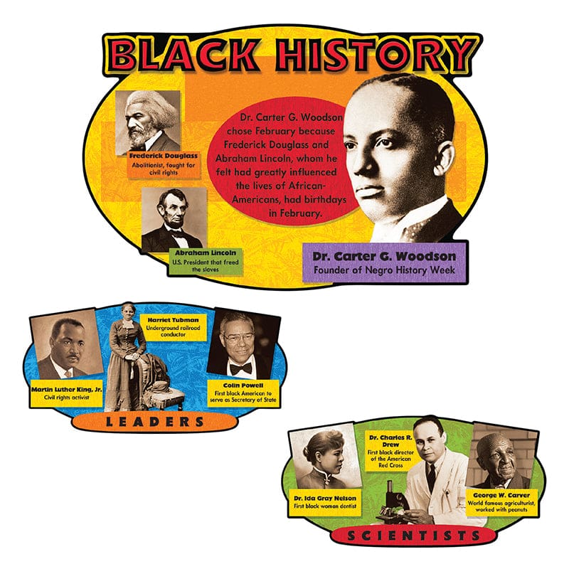 Bb Set Black History (Pack of 3) - Social Studies - Trend Enterprises Inc.