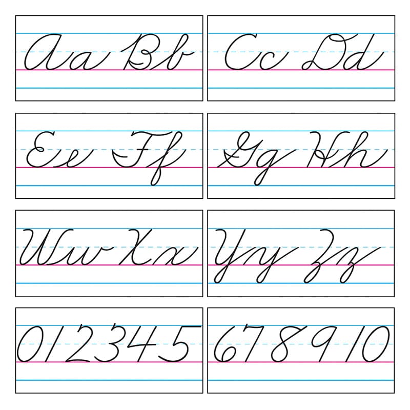 Bb Set Cursive Zaner-Bloser 18 (Pack of 3) - Alphabet Lines - Trend Enterprises Inc.