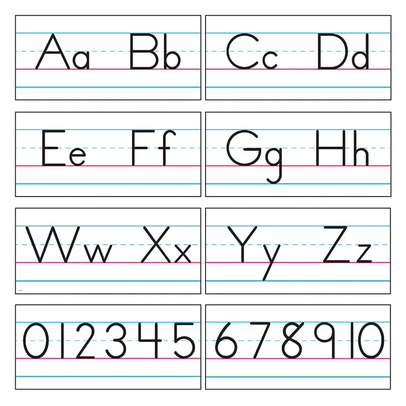 Bb Set Manuscript Zaner-Bloser 18 (Pack of 3) - Alphabet Lines - Trend Enterprises Inc.