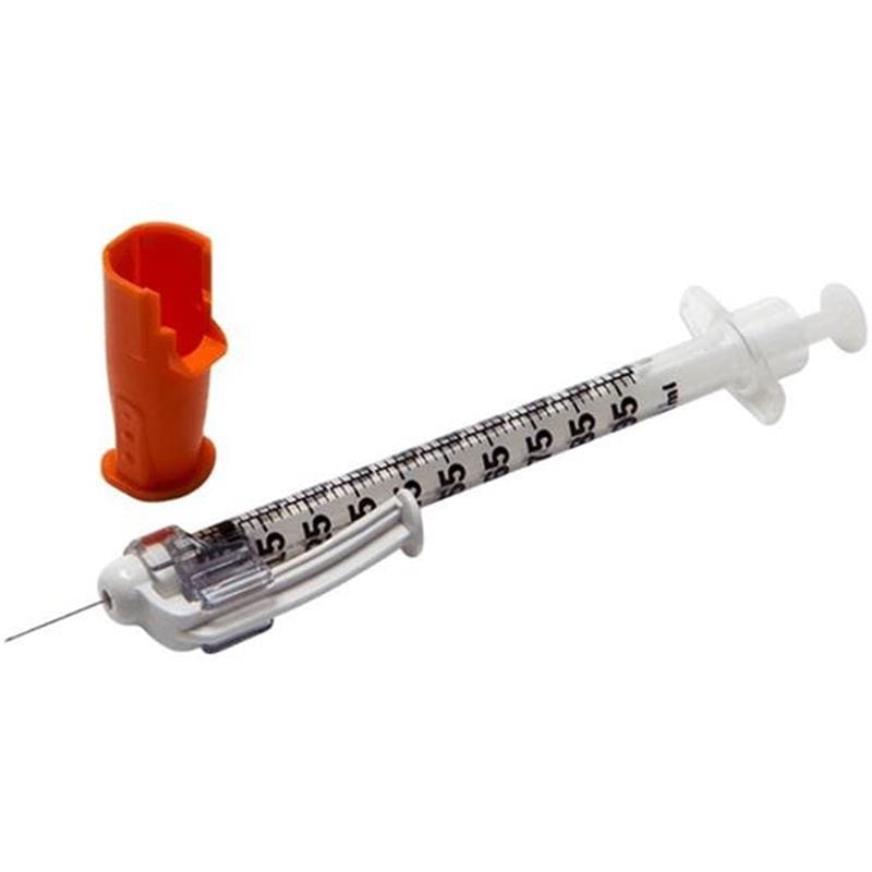 BD Medical Syringe Insulin 1Cc 29G Sfty Glide Box of 100 - Needles and Syringes >> Insulin Syringes - BD Medical