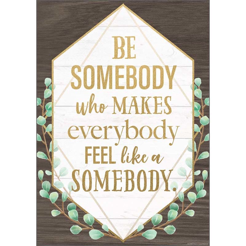 Be Somebody Who Makes Poster (Pack of 12) - Motivational - Teacher Created Resources