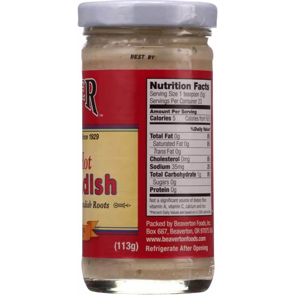 BEAVER BRAND Beaver Brand Extra Hot Horseradish, 4 Oz