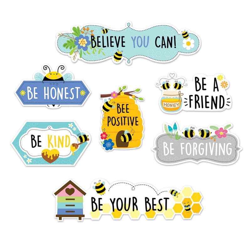 Bee Positive Mini Bulletin Board (Pack of 6) - Motivational - Creative Teaching Press