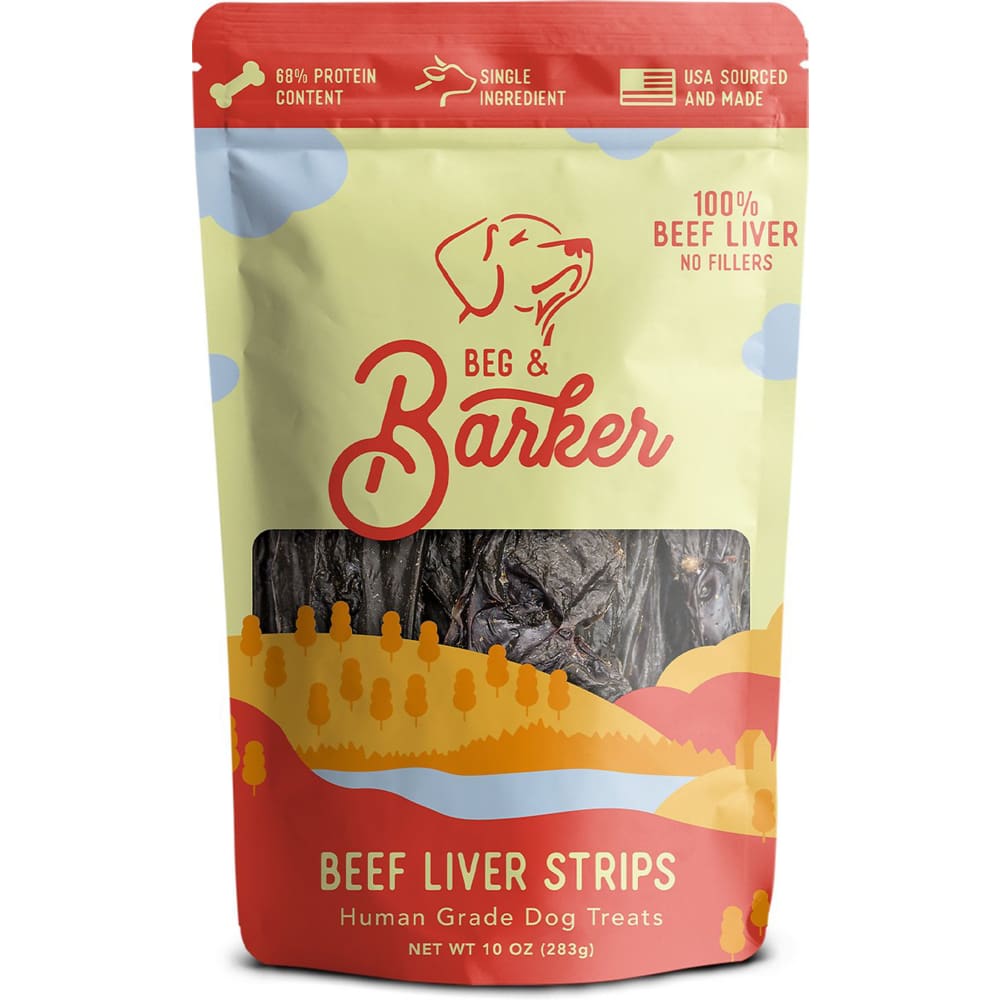 Beg and Barker Dog Strips Beef Liver 10oz. 12pk - Pet Supplies - Beg and Baker