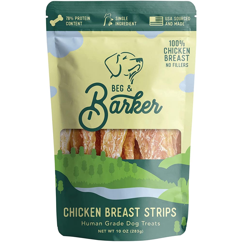 Beg and Barker Dog Strips Chicken Breast 10Oz - Pet Supplies - Beg and Baker