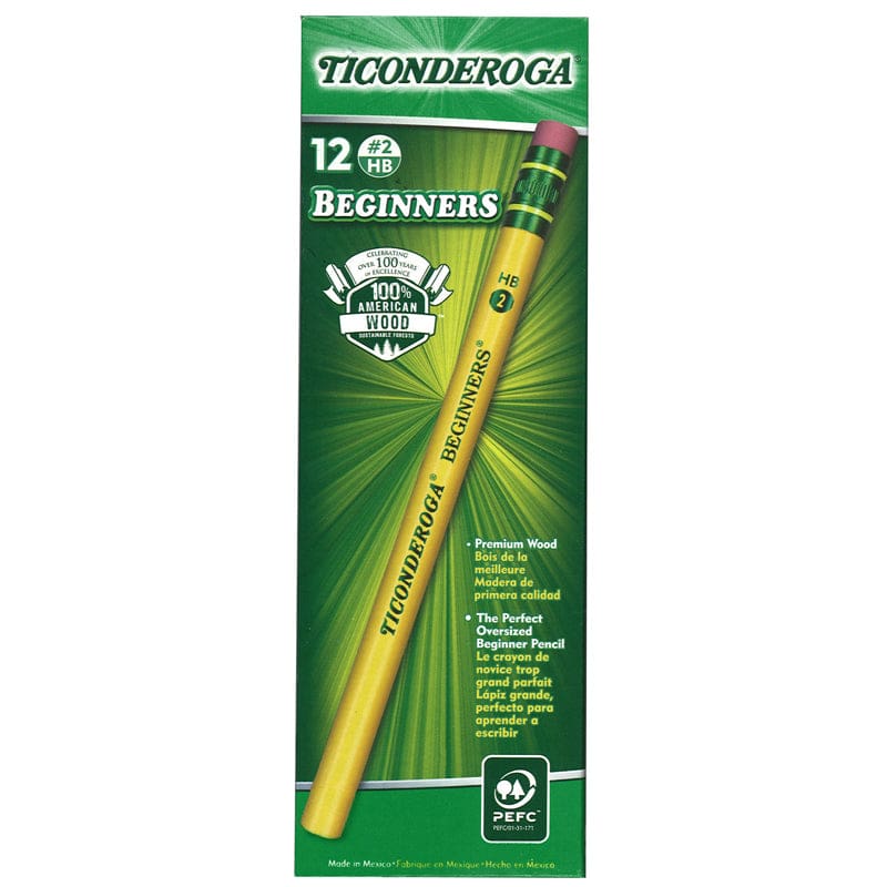 Beginner Pencil With Eraser (Pack of 6) - Pencils & Accessories - Dixon Ticonderoga Company