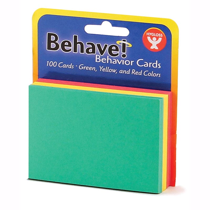 Behavior Cards 3X5 100Pk Assorted (Pack of 10) - Classroom Management - Hygloss Products Inc.