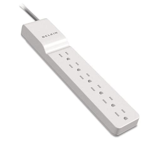 Belkin Home/office Surge Protector 6 Ac Outlets 4 Ft Cord 720 J White - Technology - Belkin®