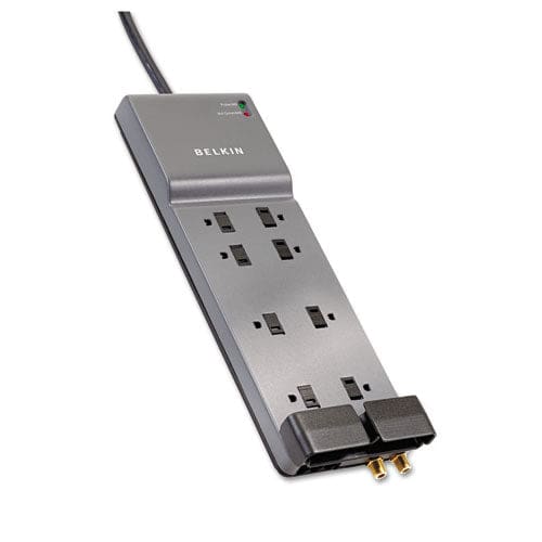 Belkin Home/office Surge Protector 8 Ac Outlets 8 Ft Cord 2,500 J Black - Technology - Belkin®