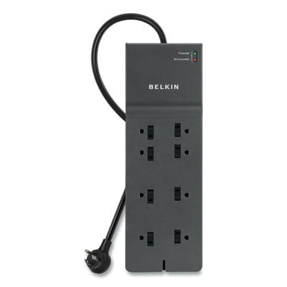 Belkin Home/office Surge Protector 8 Ac Outlets 8 Ft Cord 2,500 J Black - Technology - Belkin®