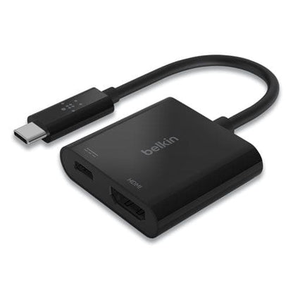 Belkin Usb-c To Hdmi + Charge Adapter Hdmi/usb-c(f)/usb-c(m) 2.53 Black - Technology - Belkin®