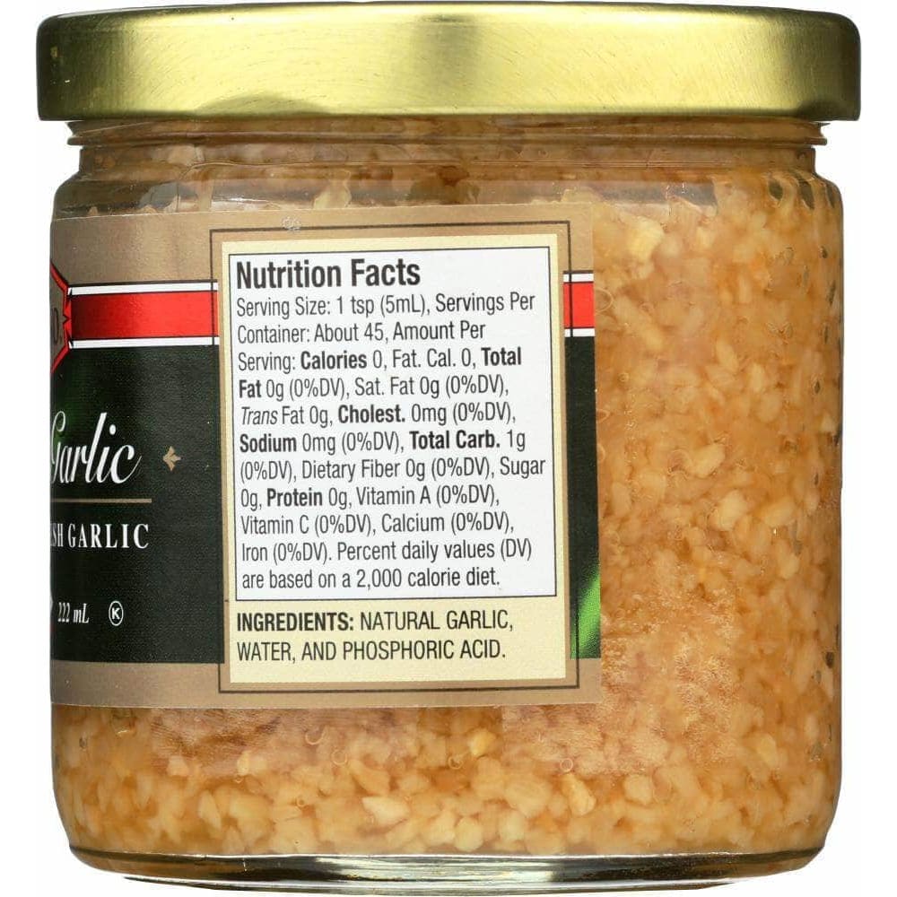 Bellino Bellino Minced Garlic Made From Fresh Garlic, 7.5 oz