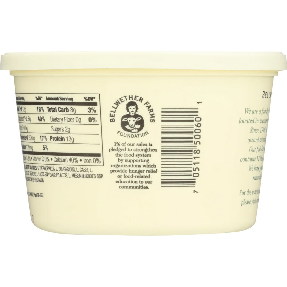 BELLWETHER FARMS: Sheep Milk Yogurt Plain 16 oz - Grocery > Refrigerated - BELLWETHER FARMS