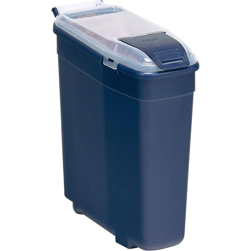 Bergan Smart Storage Food Bin Navy Small - Pet Supplies - Bergan