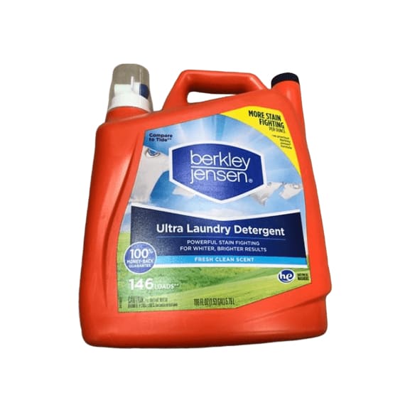 Berkley Jensen Ultra Liquid Laundry Detergent, 146 Loads, 196 fl. oz. - ShelHealth.Com