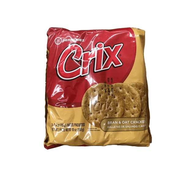 Bermudez Crix Bran & Oat Crackers Galletas De Salvado Y Aveno, 10 oz - ShelHealth.Com