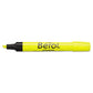 Berol 4009 Chisel Tip Highlighter Fluorescent Yellow Ink Chisel Tip Yellow/black Barrel Dozen - School Supplies - Berol